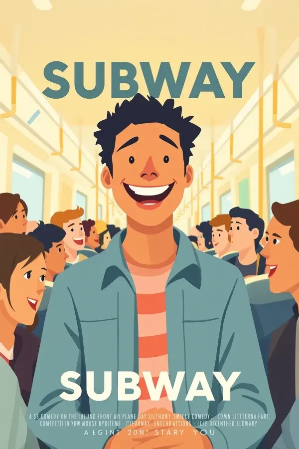 地铁里的微笑 短片海报